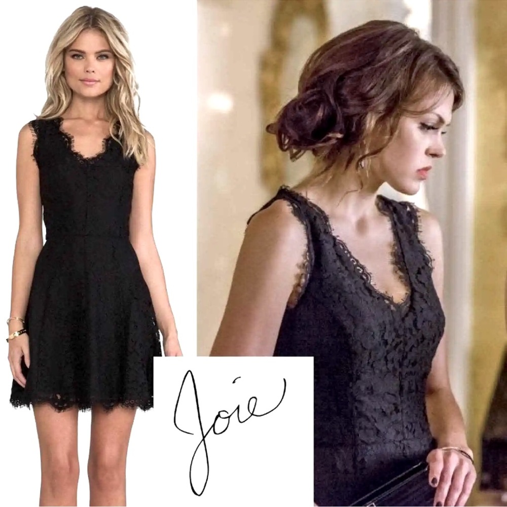 Joie Black Lace Nikolina B Dress - As seen on TV 🚨